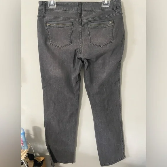 Simply Vera Vera Wang Straight Leg Jeans with Zippers - Picture 6 of 10